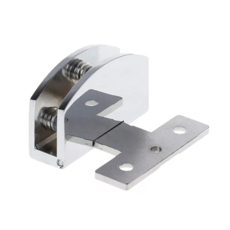 Хромированный стеклянный дверной шарнир зажим для шкафа кабинета ворот