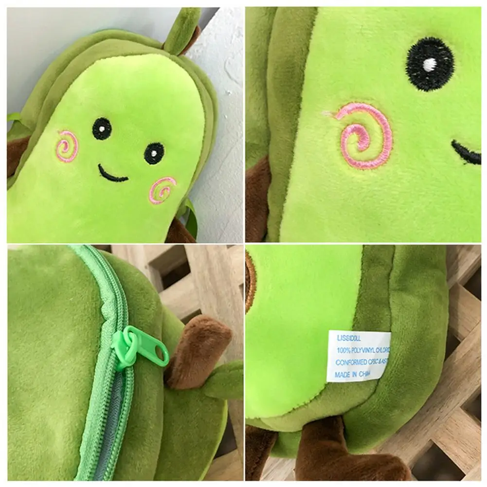 

Avocado Plush Shoulder Bag Stuffed Plush Toy for Kids Baby Girls Cartoon Messenger Purse Mini Bags Backpack