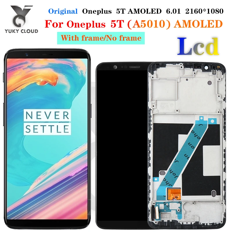 

ЖК-дисплей 6,01 дюйма для OnePlus 5T, сенсорный экран в сборе, замена для OnePlus 5T, A5010, модуль экрана ЖК-дисплея, оригинал