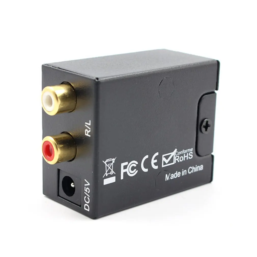 Оптический цифровой стерео аудио SPDIF Toslink коаксиальный сигнал в аналоговый