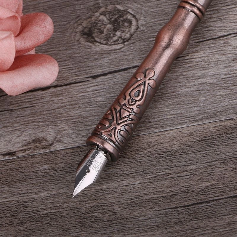 Антикварная перо набор чернил для письма канцелярские принадлежности