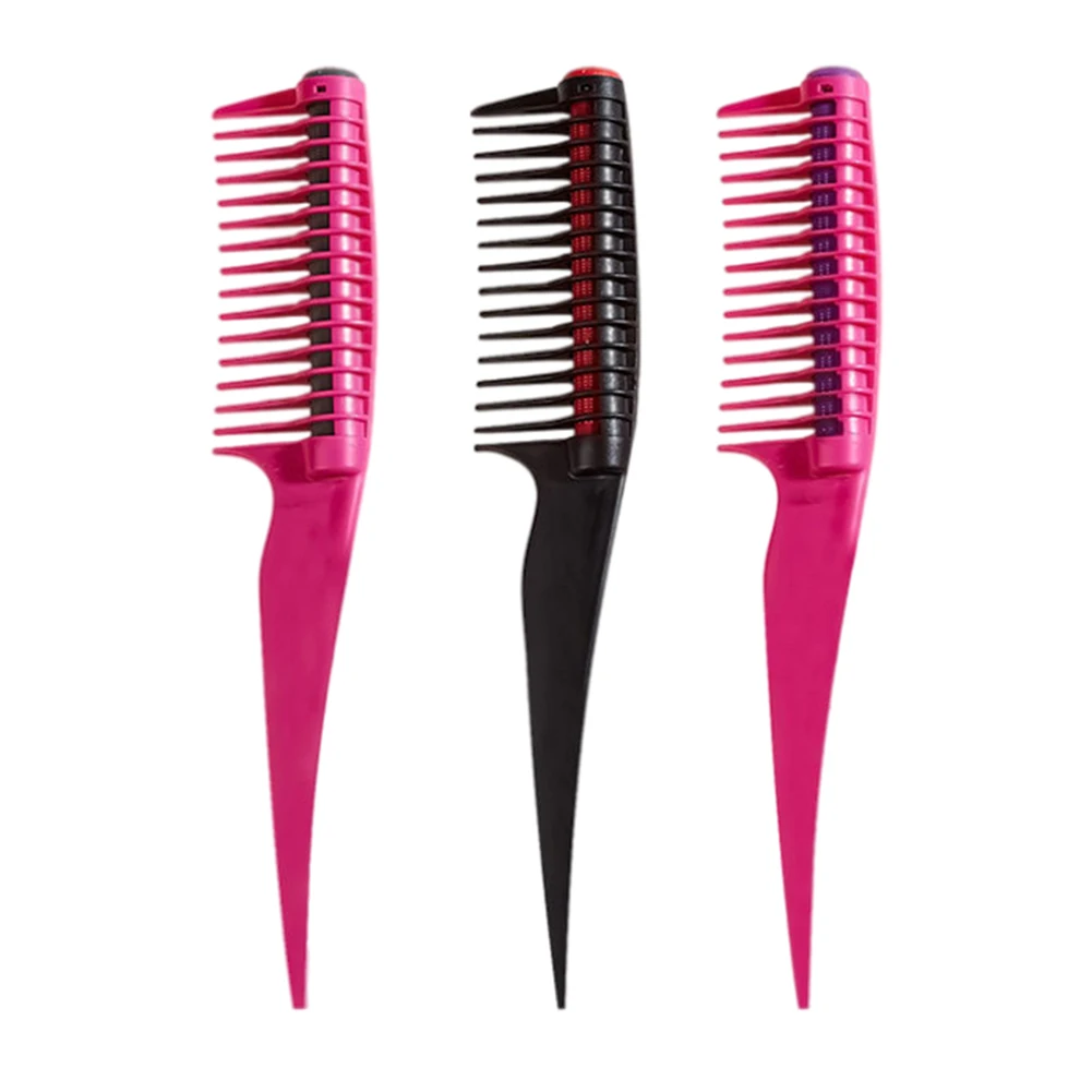 

1PC Hair Dyeing Comb Baked Oil Comb Large Wide Tooth Detangling Roller Tip Tail Comb Hair Brush Salon Styling Hairdressing Tool
