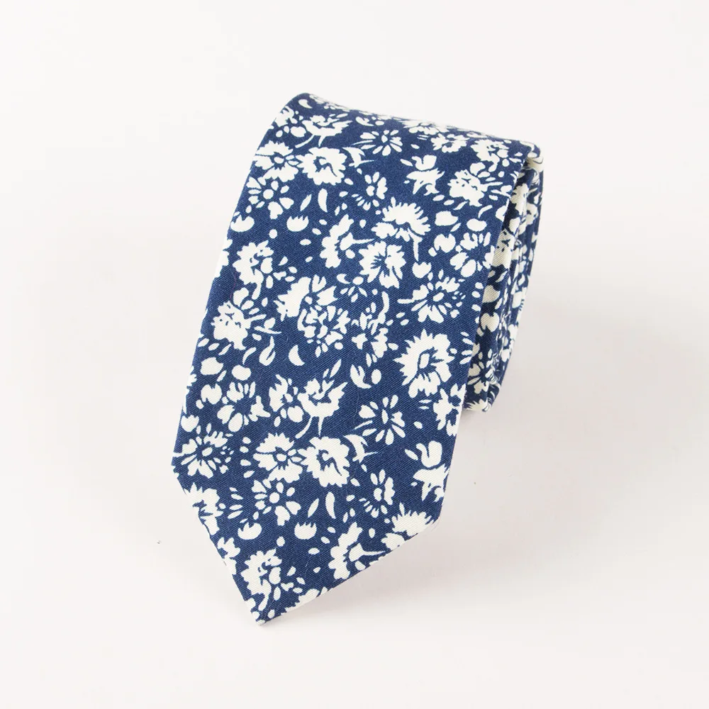 

6.5cm Wedding Neck Ties for Mens Cotton Jacquard Bowknot Neckties Fashion Floral Gravatas Narrow Necktie Custom LOGO