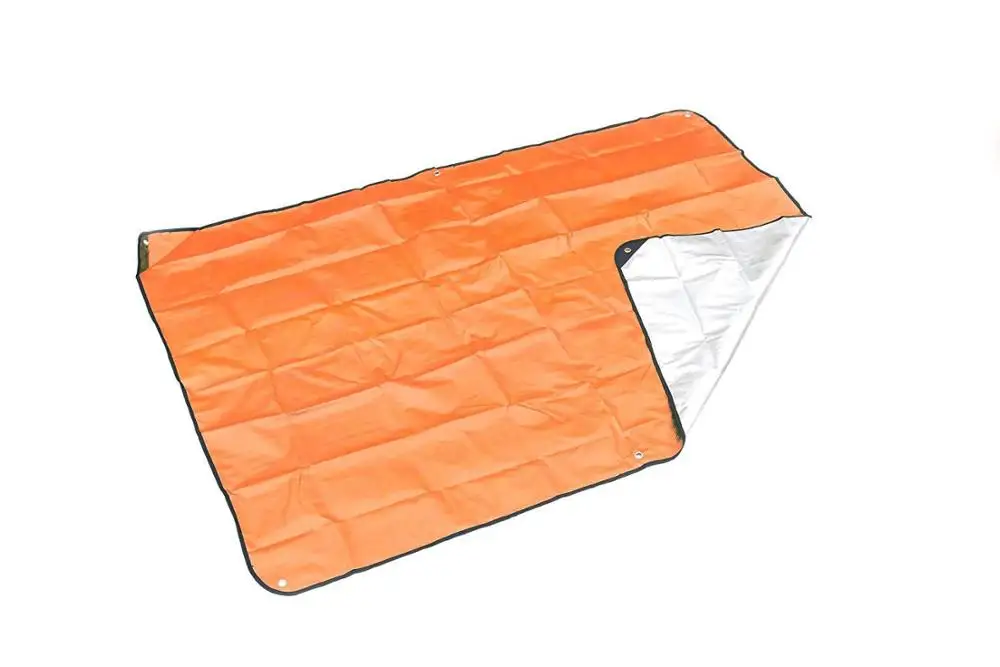 Orange Blanket Выживание туризм поход набор для жгут медицинский 3 шт. аварийного выживания Mylar водонепроницаемый спальный мешок Фольга Термальность солнцезащитное одеяло оказание первой помощи с запахом спасательное изоляции - Цвет: Orange Blanket