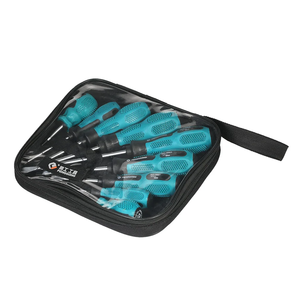 

9pcs Multi-functional Insulated Screwdrivers Set with Magnetics Slotted and Bits Electrical Work Fix Tools Kit
