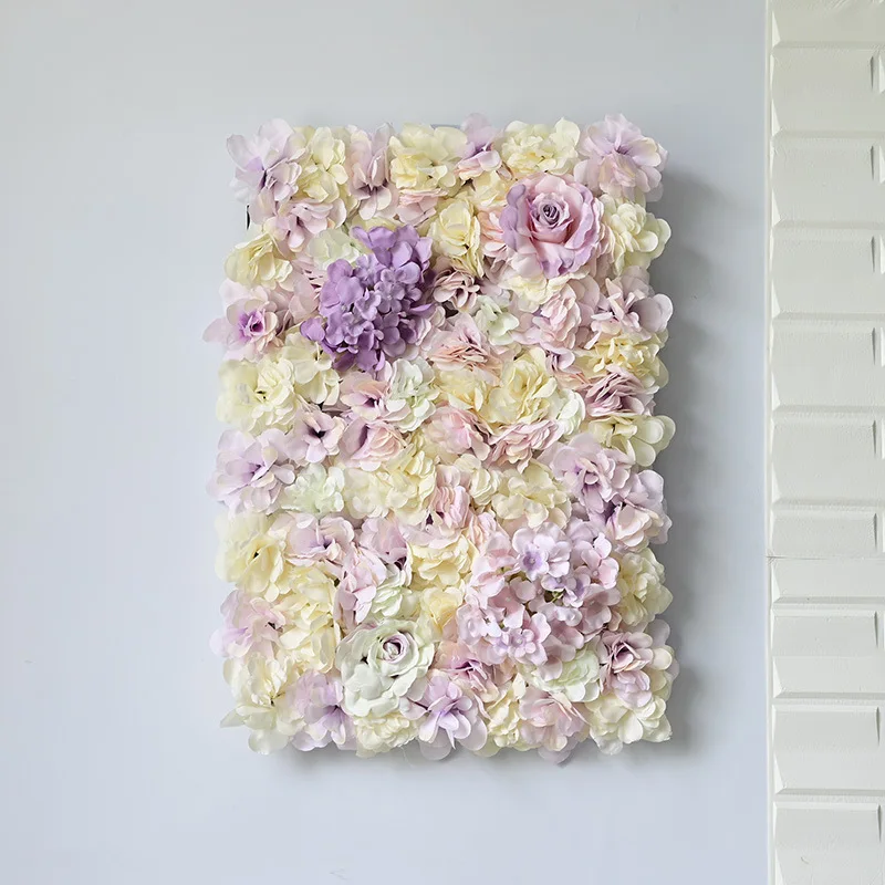 

Simulation Fake flower 60cmX40cm Artificial Silk Hydrangea Flower Wall Panels Wedding Decoration Backdrop Home Decor DIY