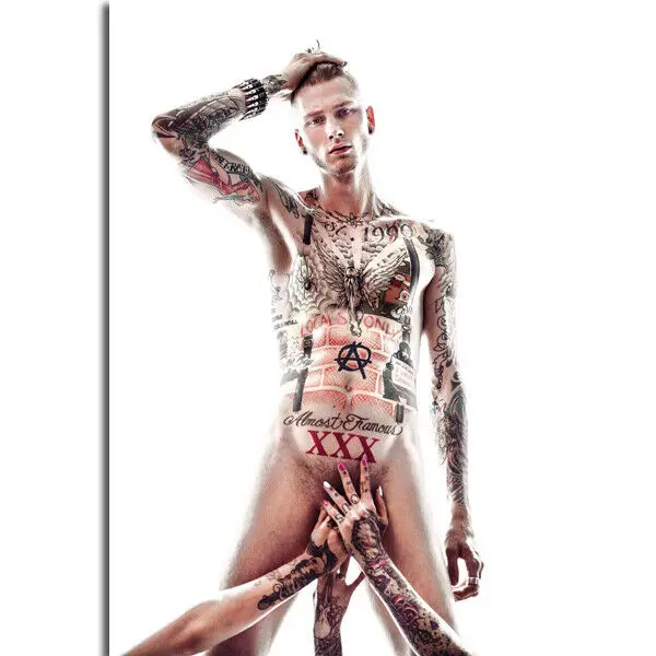 Пулемет Петти юбка MGK Bad Boy в стиле хип хоп с изображениями музыкальной рэп