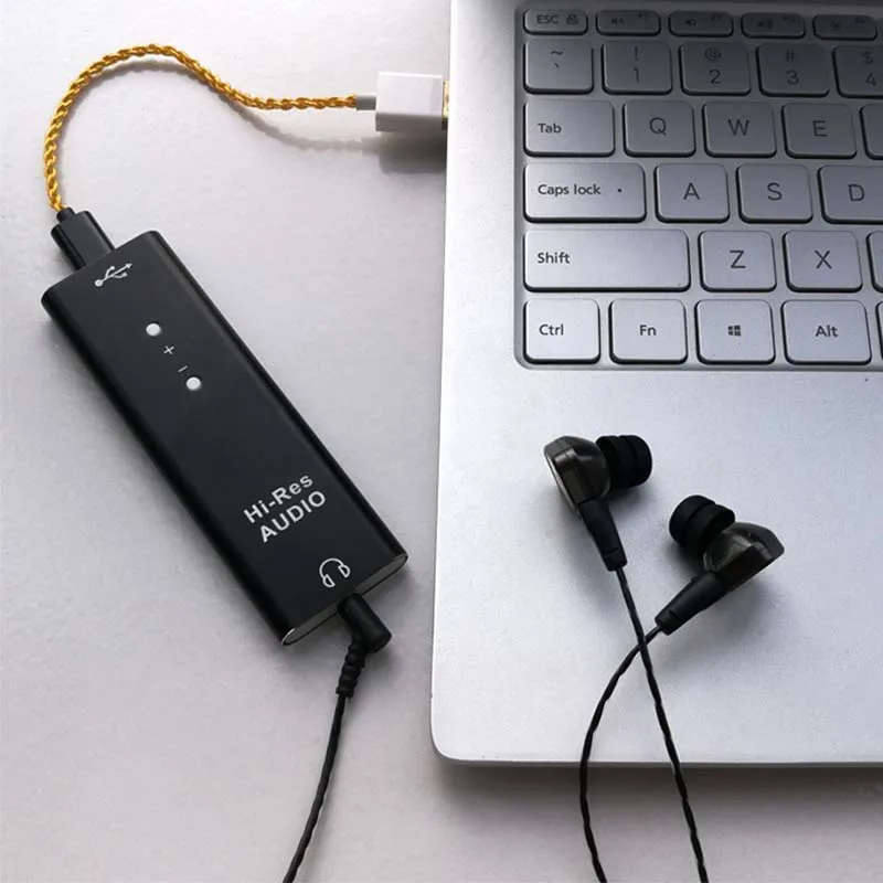 

ES9038Q2M Headphone Amplified HiFi Audio USB DAC Decoder SA9227 type-c portable Computer External Sound Card DSD25