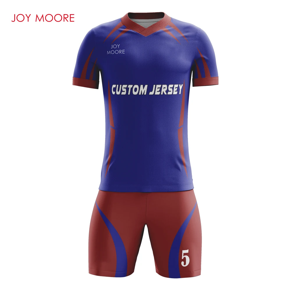 Новое поступление синий и красный Soocer рубашка Классический майка футбольного