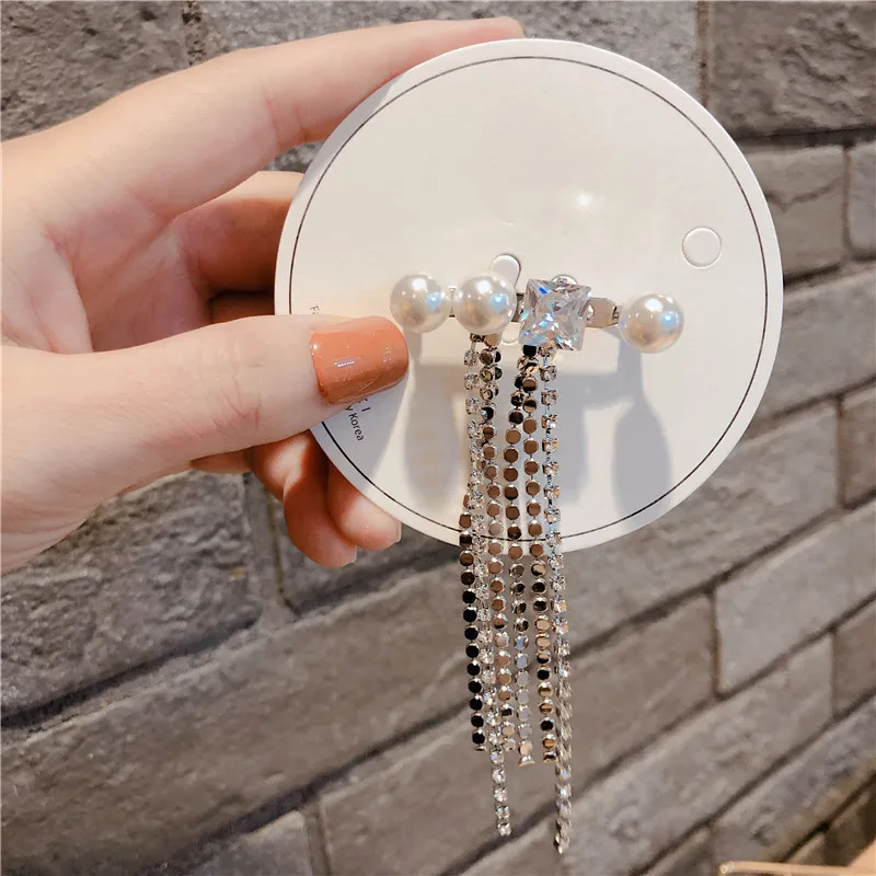 Новинка 2020 имитация жемчуга звезда цепь кисточка простые милые броши для девушек