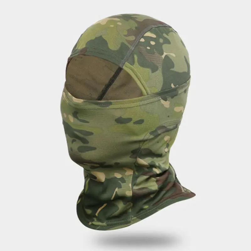 Camouflage Motorcycle Face Mask Balaclava Shield Ski Cycling Neck Protecting Windproof Outdoor Full Masks Soft | Красота и здоровье