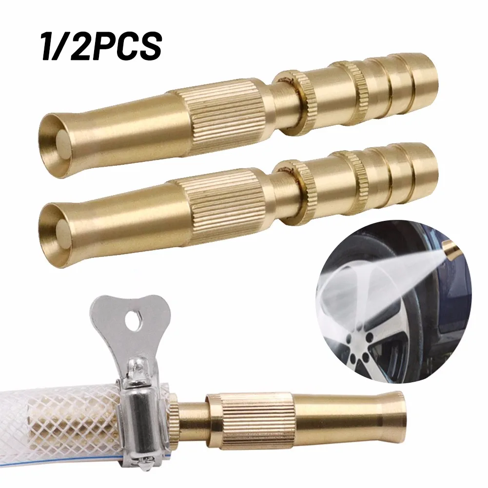 

Garden Brass Nozzle Heavy Duty Brass Water Hose Nozzle Watering Flower