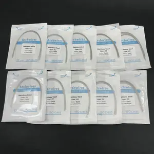 Стоматологический ортодонтический материал из нержавеющей стали, круглый провод овальной формы, 10 размеров по выбору, 100 шт.10 упаковок