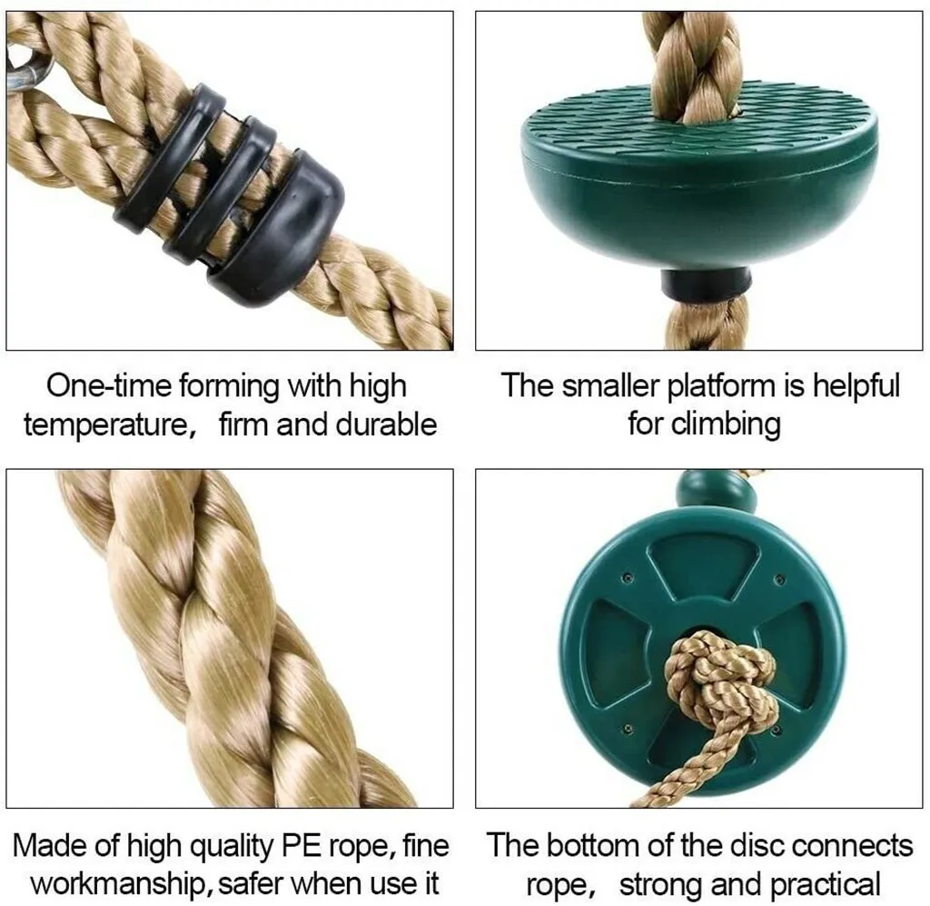 Джунгли зал Королевство Скалолазание Веревка с платформой и диск качели сиденье