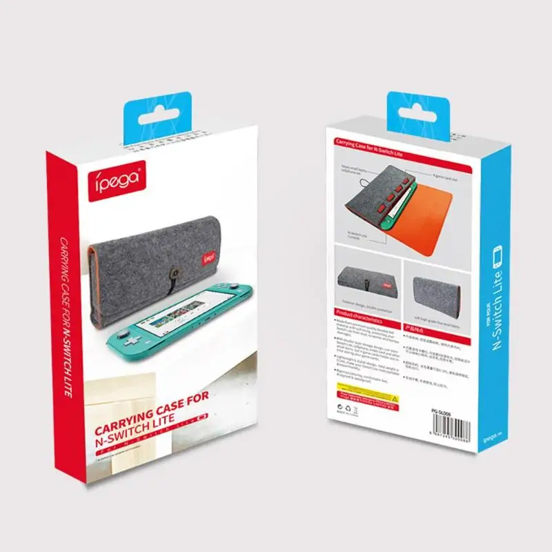 Ipega маленькая серая сумка для хранения с игровым слотом для карт PG-SL008 с защитой от царапин двойная сумка для хранения для переключателя Lite