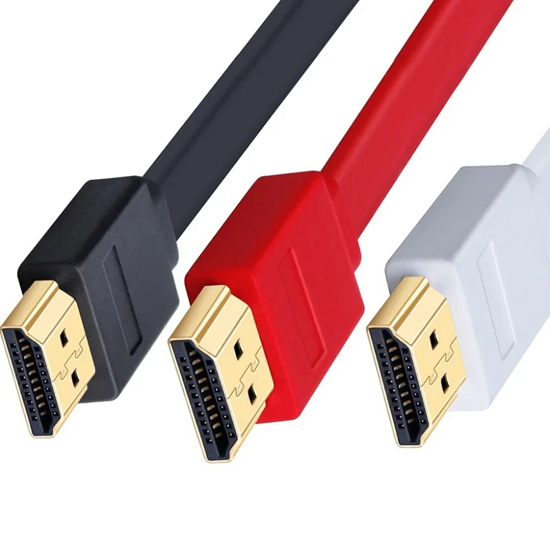 Lungfish высокоскоростной плоский кабель HDMI поддерживает 3D Разрешение Ethernet 1080P Аудио