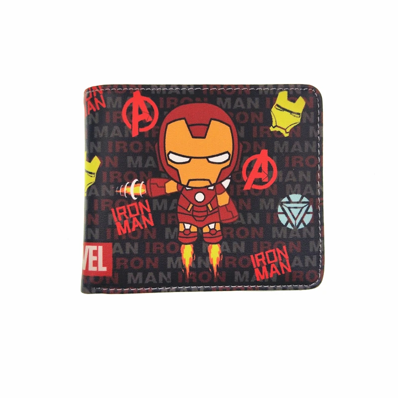 Супер милая детская игрушка marvel бумажники Железный человек бумажник Бэтмен