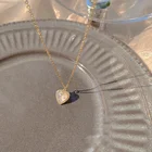 Ожерелье женское из титановой стали, светильник цепочкой до ключиц