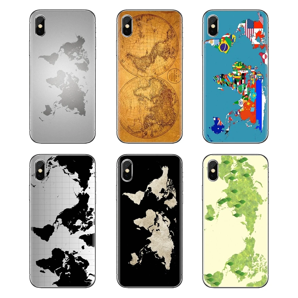 Антикварные обои с картой мира для iPhone XS Max XR X 4 4S 5 5S 5C SE 6 6S 7 8 Plus Samsung Galaxy J1 J3 J5 J7 A3 A5