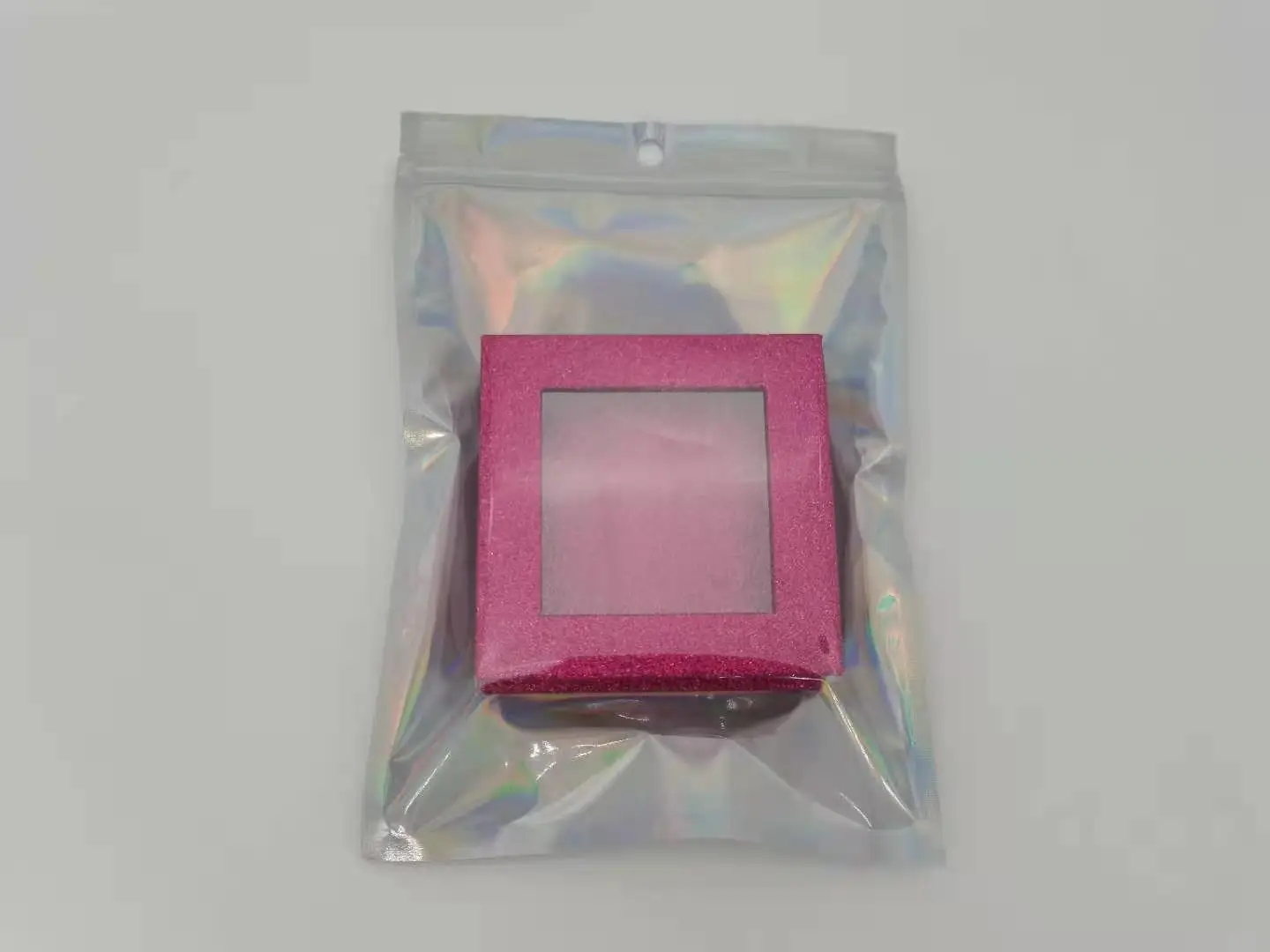 

50 Pieces Wholesale Laser Ziplock Bag Aluminum Foil Jewelry Nail Eyelash Case Phone Case Jewelry Sealed Packaging Bag