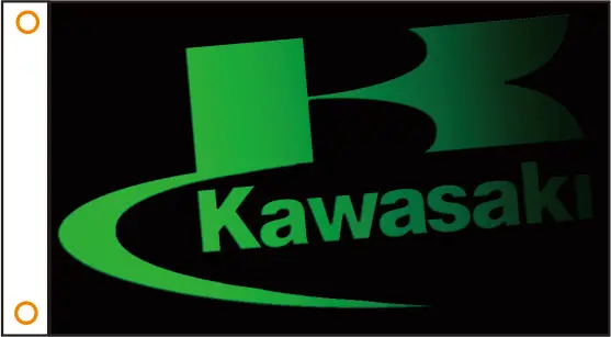 

Флаг на заказ, баннер для мотоцикла Kawasaki, флаг для мотоцикла 3x5 футов, полиэстер