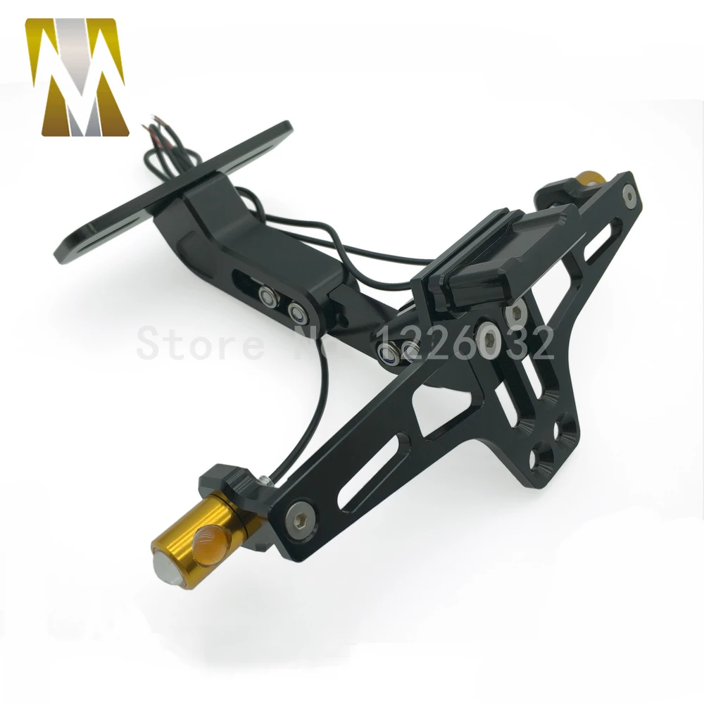 Мотоцикл хвост регулируемый угол номерной знак держатель рамка Кронштейн со
