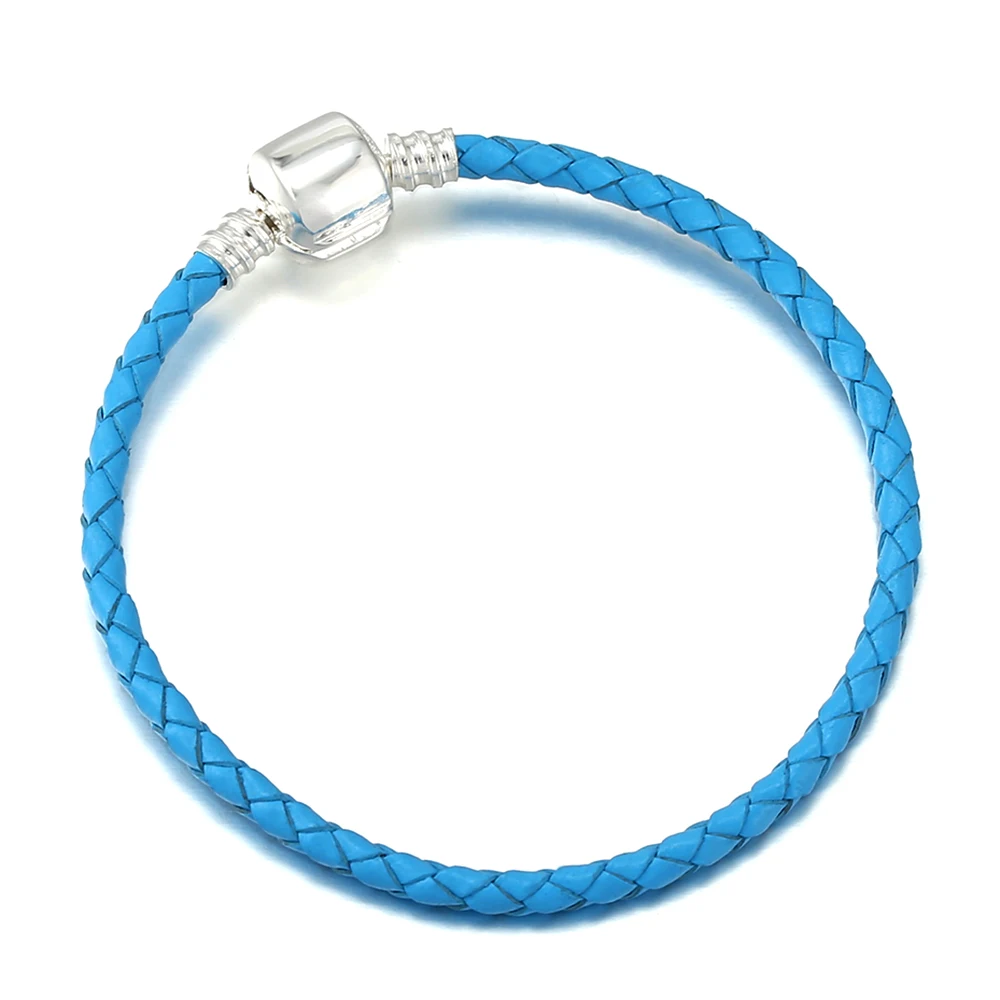 Женский кожаный браслет SEIALOY плетеный из разноцветной кожи ручной работы с