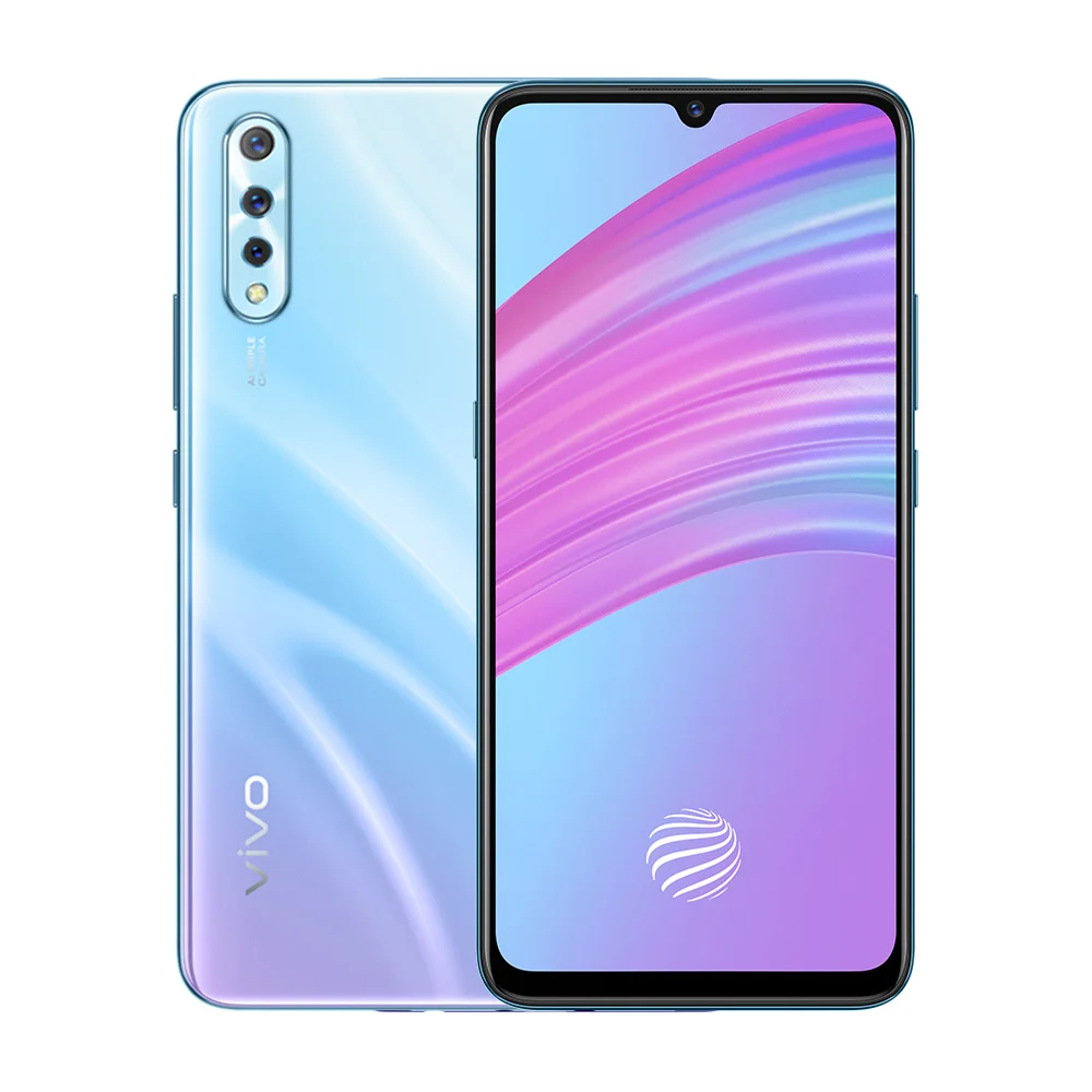 Фонарик Vivo S1 4G LTE Helio P70 Android 9 0 6 38 дюйма 128 х1080 ГБ ОЗУ Гб ПЗУ МП NFC экран со сканером