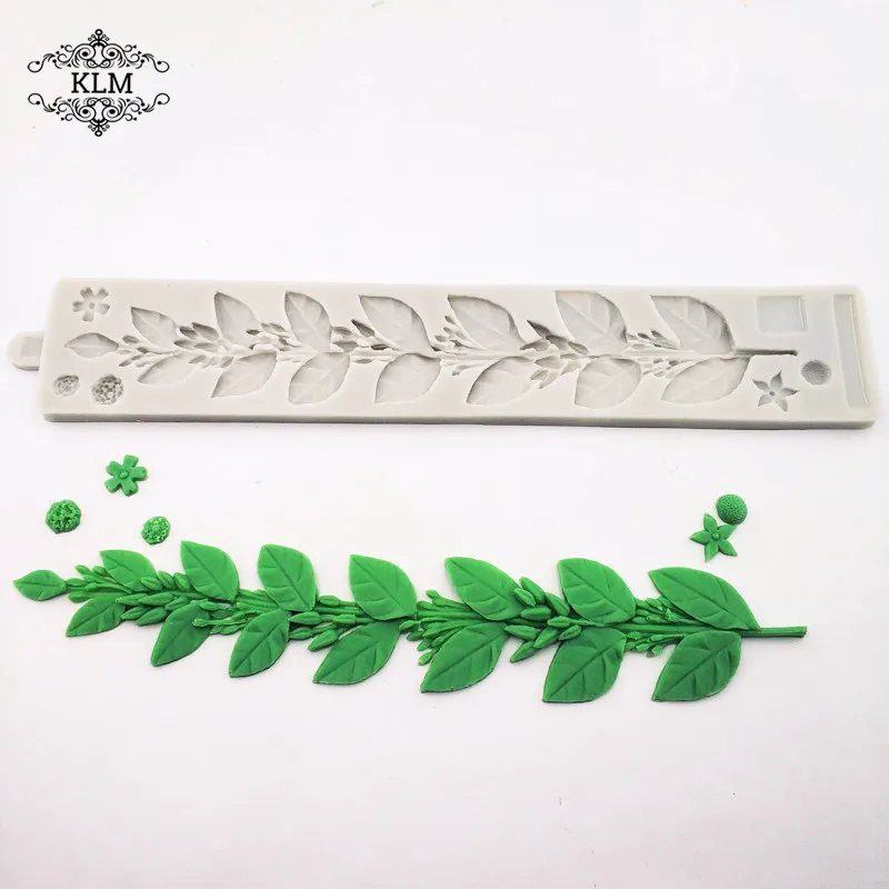 

KLM New Jasmine Tree Silicone Mold Cake Side Decoration Tool Sugar Paste Tool