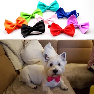 1x ожерелье для собак и кошек регулируемый ремешок для ошейника для кошек аксессуары для собак Щенок галстук-бабочка для собаки товары для домашних собак случайный цвет