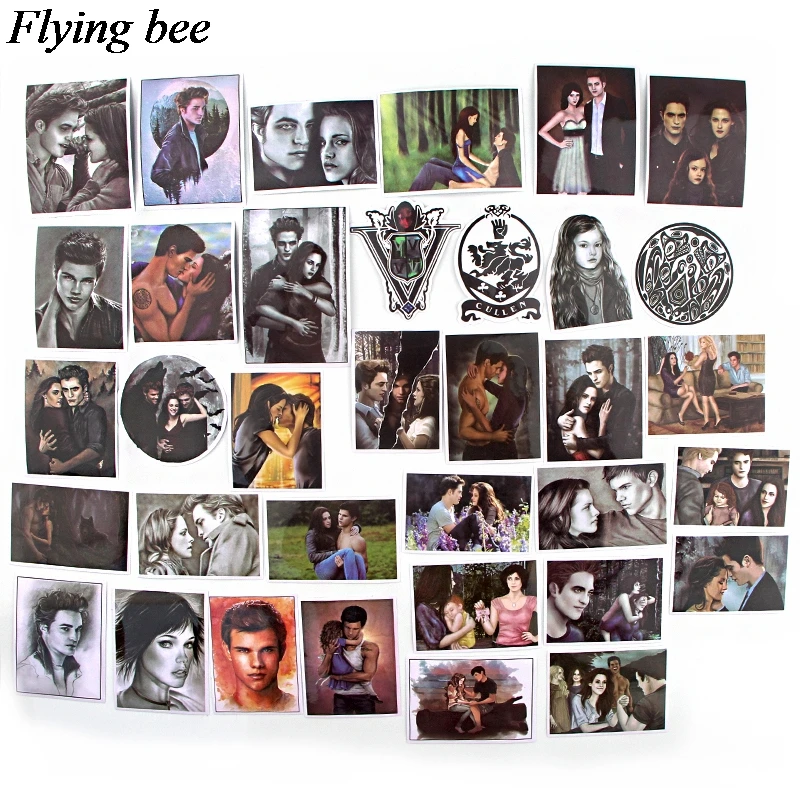 Flyingbee 35 шт. наклейка с зомби love story для сделай сам чемодан ноутбук скейтборд