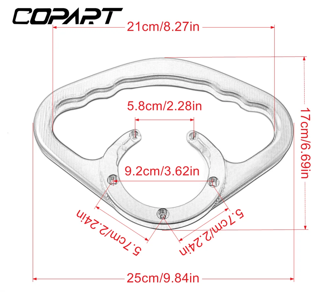 Ручной подлокотник для газового топливного бака ручки Yamaha YZFR6 R1 R3 R25 MT09 MT07 FZ1 FZ6 FZ8