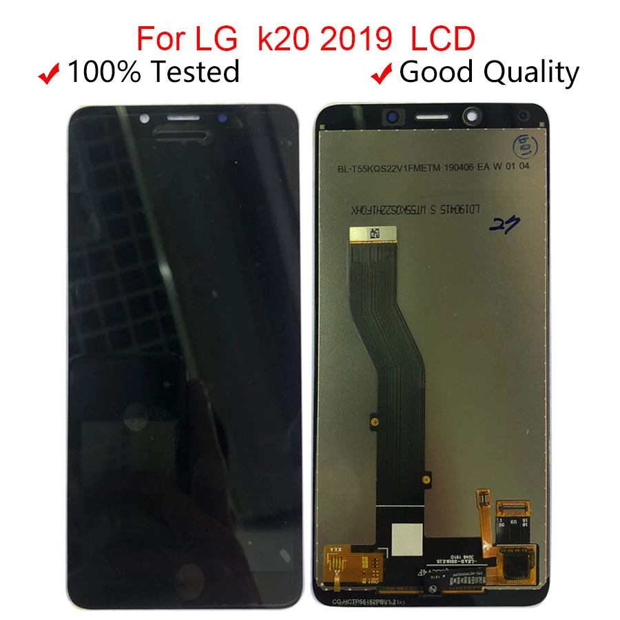 /Оригинальный ЖК дисплей для LG K20 2019 + фотографический черный цвет с