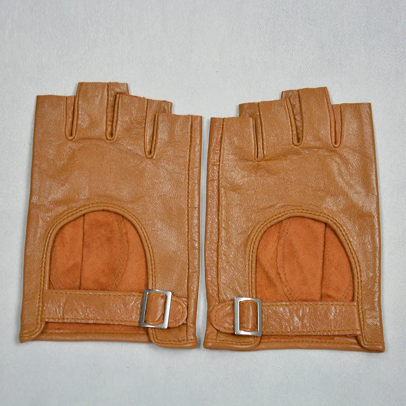 

[EAM] Women Black Red Hollow Out Cool Gloves New Pu Leather Personality Fashion Tide All-match 2019 Autumn Winter 1DC967