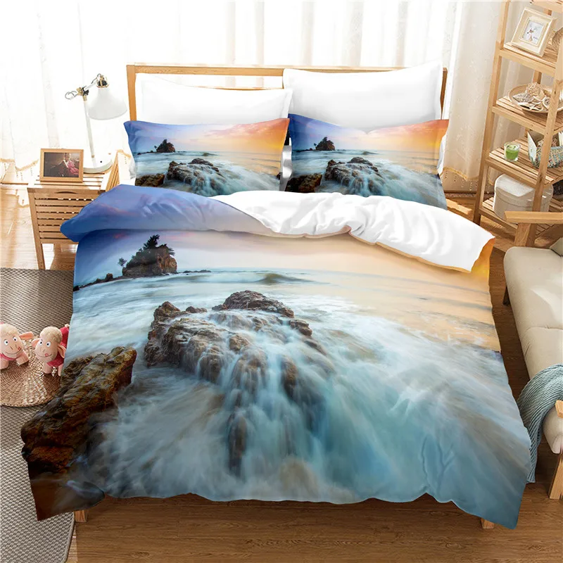 

Marine Reef Bedding Set Duvet Cover Set 3d Bedding Digital Printing Bed Linen Queen Size Bedding Set Fashion Design