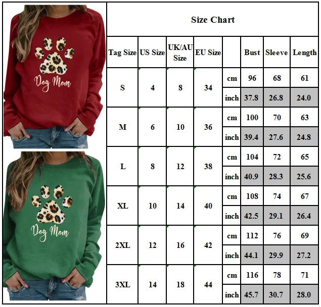 

Trevor Women Ladies Casual Loose Long Sleeve Cat Paw Print Sweatshirt Tops Pullover New