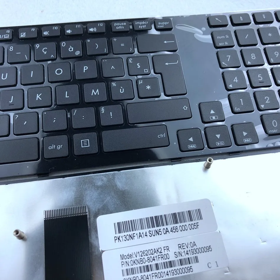 Французский ноутбук с клавиатурой Azerty Клавиатура для ноутбука ASUS K93SV K93 K93SM K95VB K95VJ
