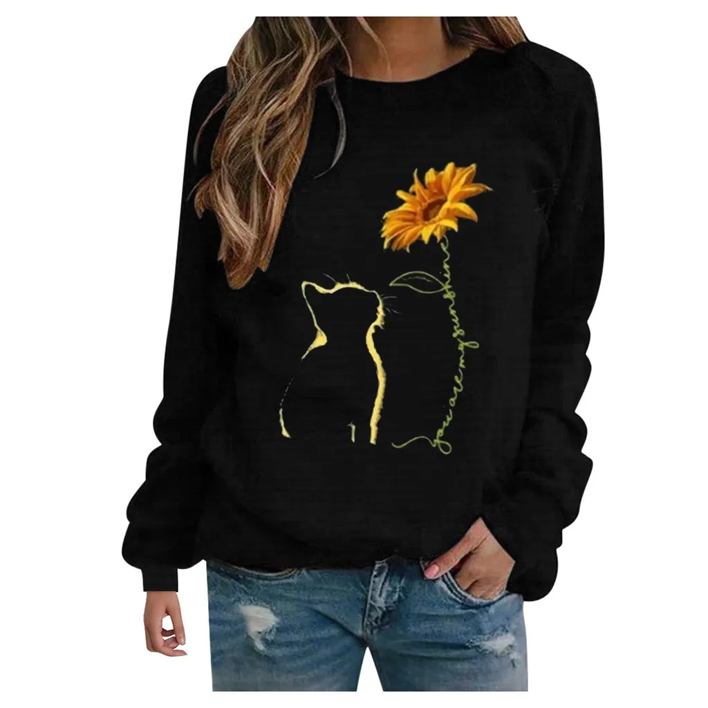 Women Plus Size Tie-dye Printed Gradient Pullover Long Sleeve Sweatshirt Top Для Женщин Sweetshirts Худи Оверсайз Sweatshirt