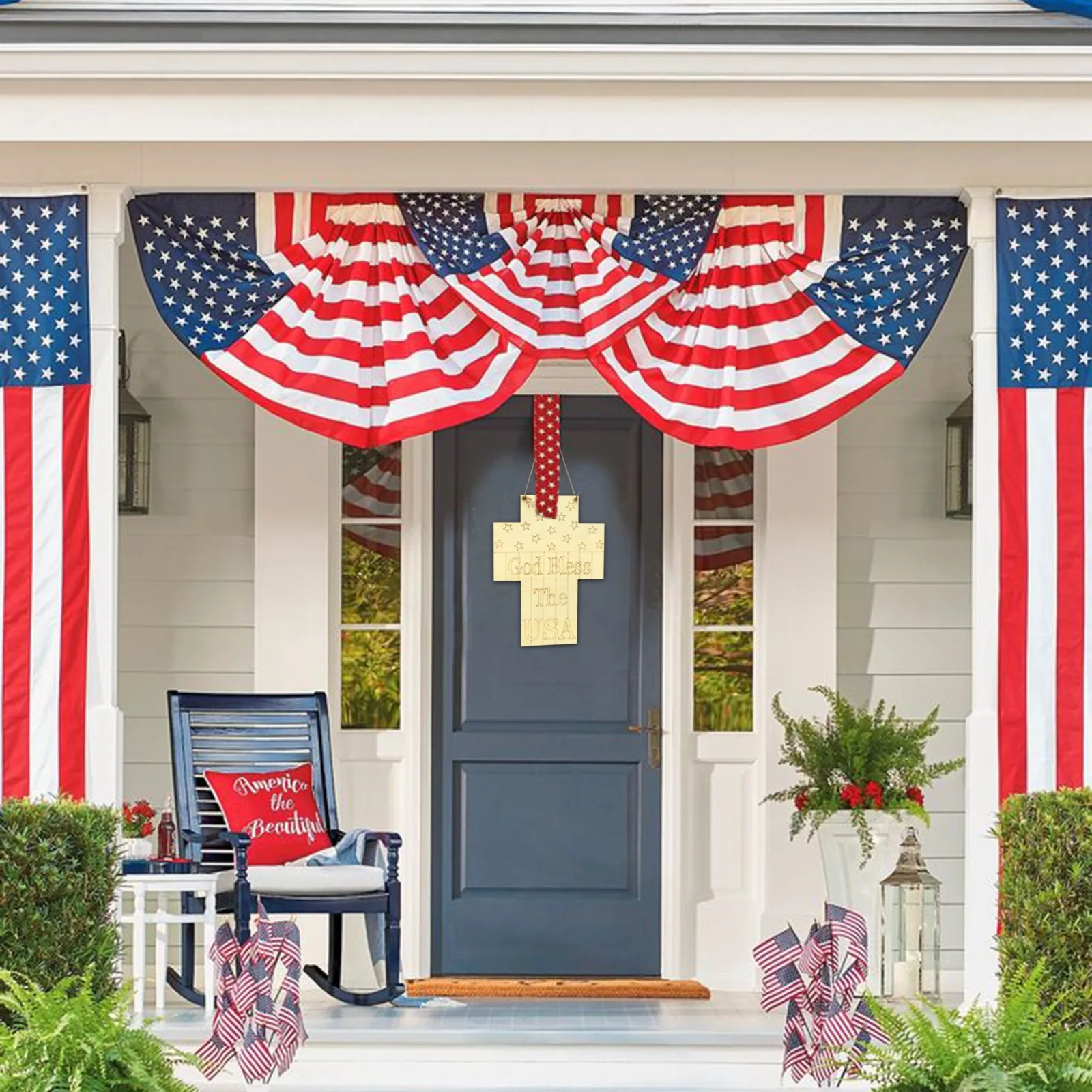 Деревянные украшения День независимости в США деревянные поделки домашнее