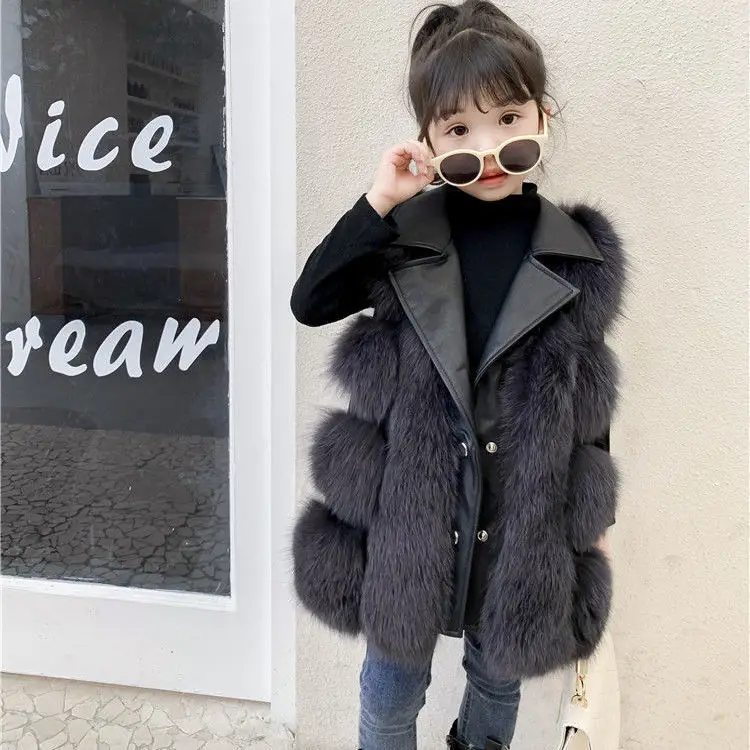 Куртка детская из искусственного меха на осень/зиму | Детская одежда и обувь