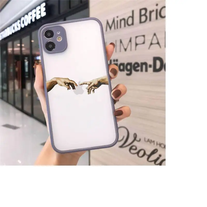 

Complex Formula Phone Case For iPhone 12 11 Mini Pro XR XS Max 7 8 Plus X Matte transparent Gray Back Cover