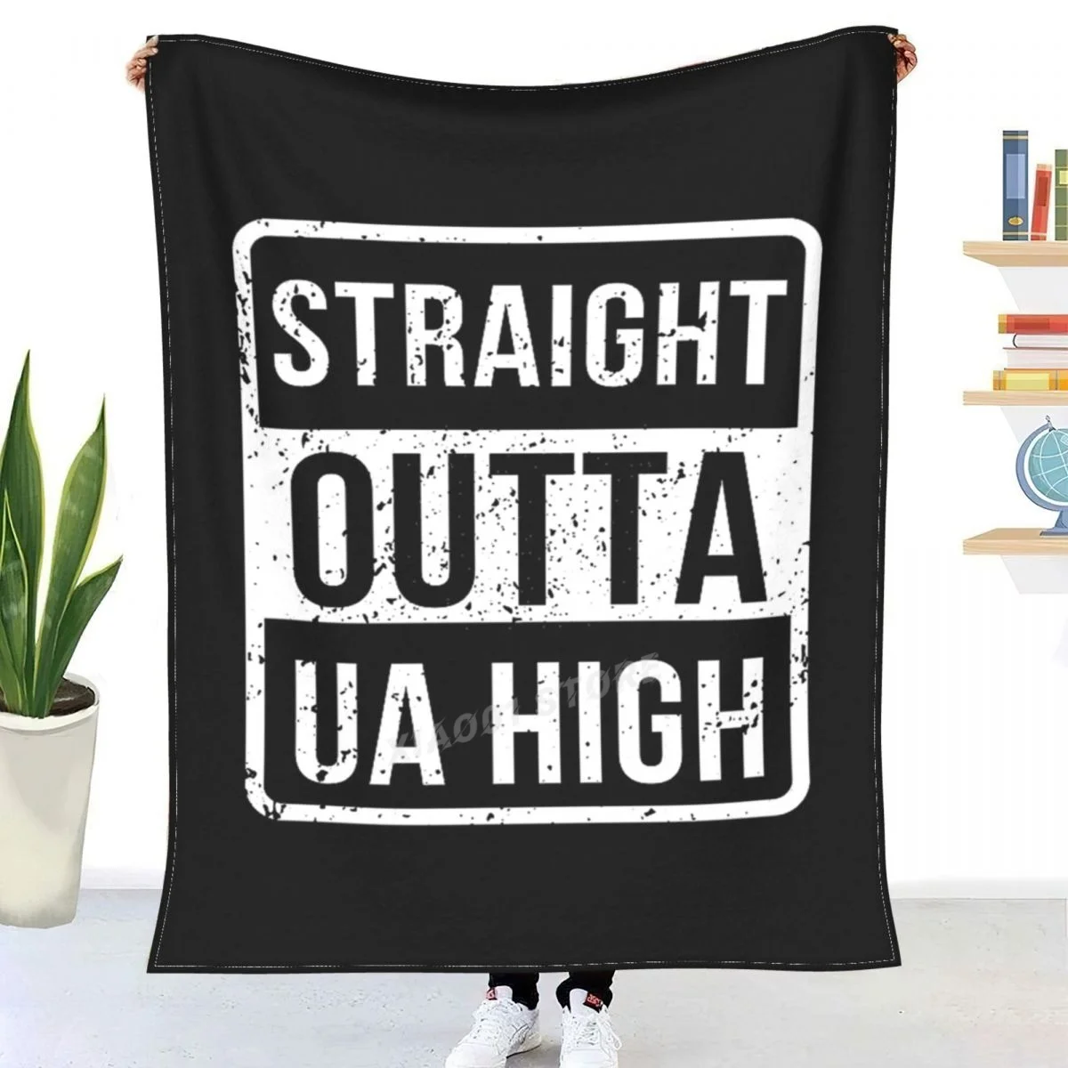 

Straight Outta UA High Throw Blanket Sherpa Blanket Bedding soft Blankets