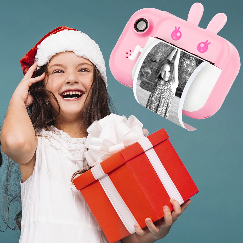 Камера Мгновенной Печати Seelaugh для детей, цифровая камера 1080P с термобумагой, игрушка, подарок на Рождество, Хэллоуин от AliExpress RU&CIS NEW