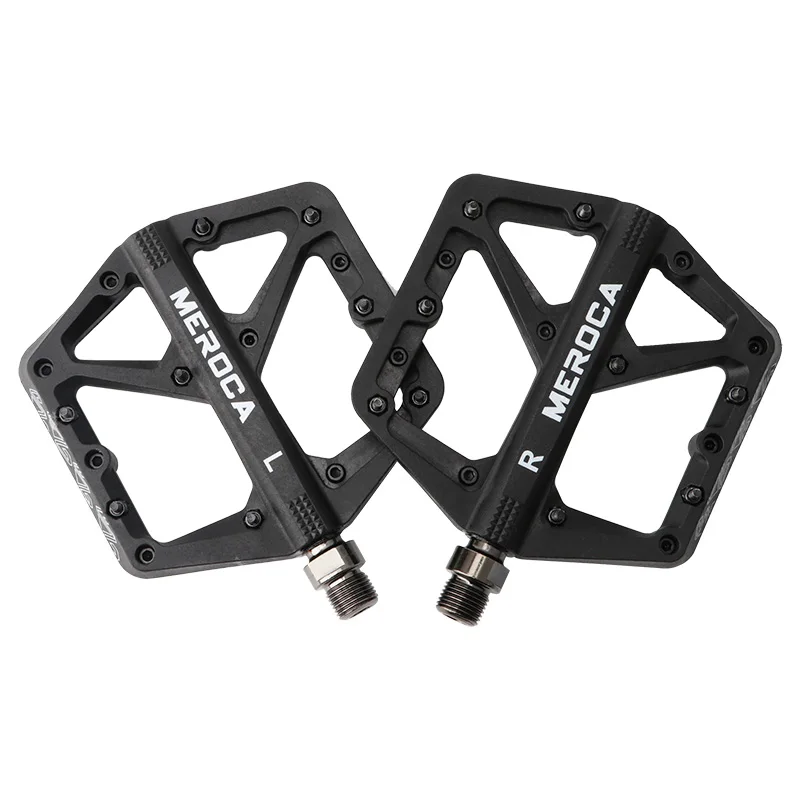 MEROCA Mountain Bike Pedal Nylon Fiber 9/16 Inch Widened Non-slip New 2021 Platform bicycle Accessories | Спорт и развлечения