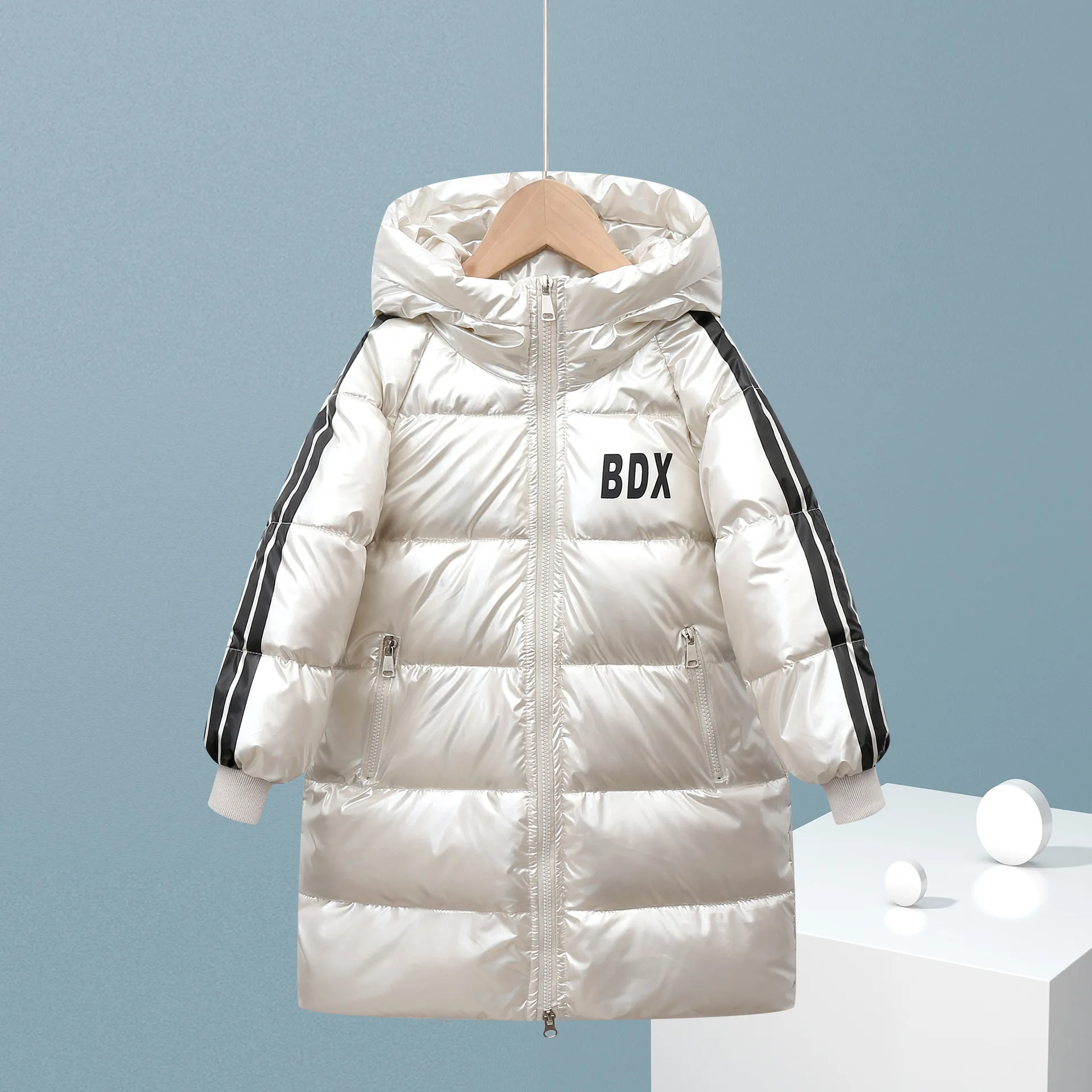 

8-16Y Russian Kids Children's Down Outerwear Winter Clothes Teen Boys Girls Cotton-Padded Parka Coats Thicken Warm Long Jackets