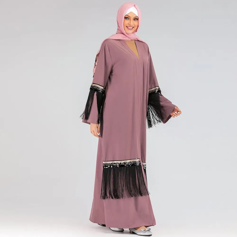 Рамадан Абая для женщин мусульманский хиджаб платье Caftan кимоно кардиган Abaya