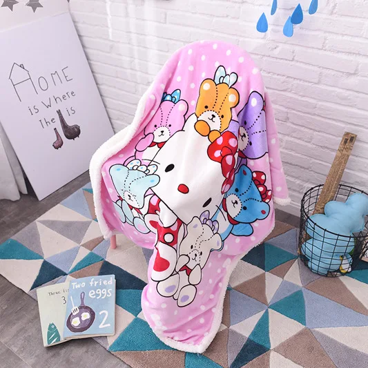 100x140 см disney Микки Маус осень и зима одеяло Новое Детское одеяло Минни мультфильм утолщенные Бархатные Одеяла
