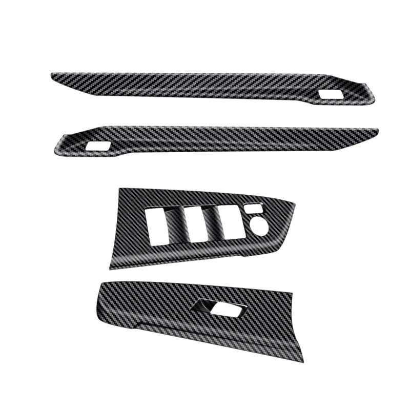 

Glass Switch Panel Frame Trim Decorative Strip Carbon Fiber Pattern for Toyota Sienna 2021