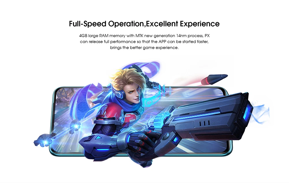 Elephone PX 4G смартфон 6,5 дюймов FHD полноэкранный Восьмиядерный 4 Гб ОЗУ 64 Гб ПЗУ 16 МП всплывающая камера Android 9,0 type C мобильный телефон