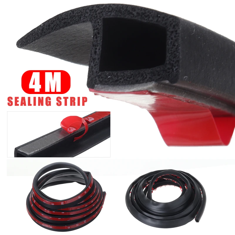 1 шт. резиновая уплотнительная лента типа P 4 м для окон и дверей автомобиля |